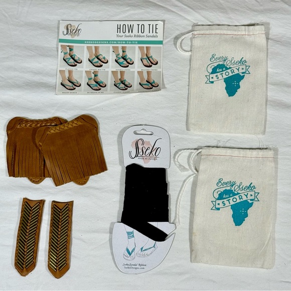 Sseko | Leather ribbon gladiator sandals | 8 - Picture 6 of 15